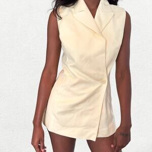 Faithfull the Brand Florine Blazer in Butter